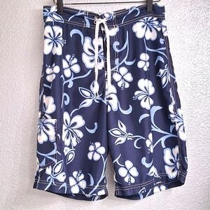 Sideout Blue & White Board Shorts   Size 31
